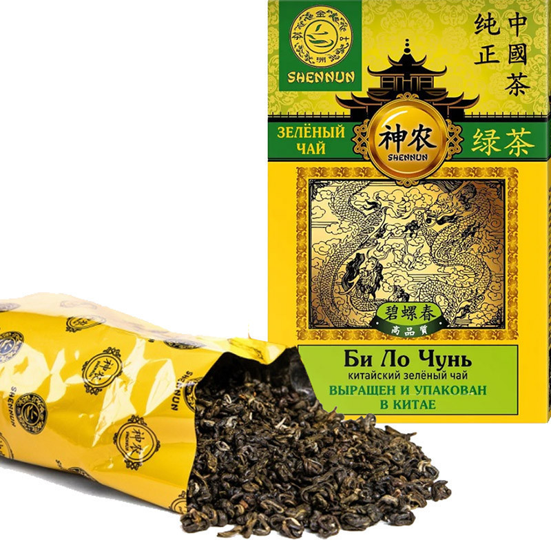 Китайский зеленый чай Би Ло Чунь, Shennun, 100 гр. 13065